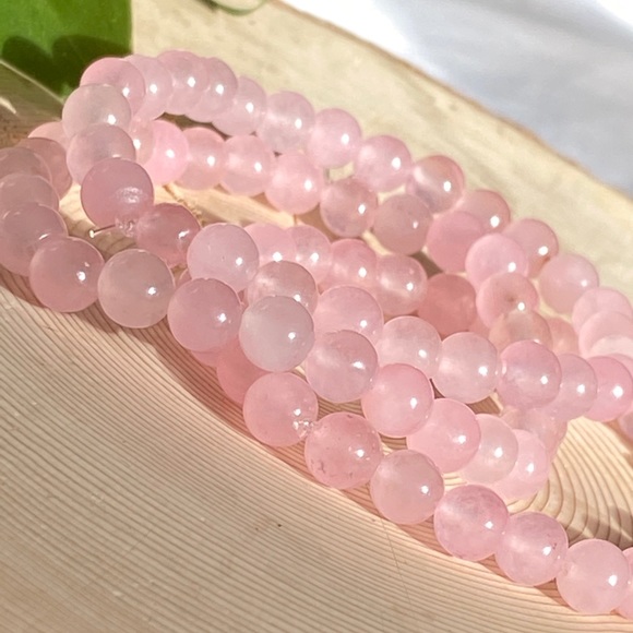 Rose Quartz Beaded Bracelet - Picture 3 of 3